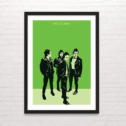 The Clash Póster de rock punk – ilustración con estilo rebelde