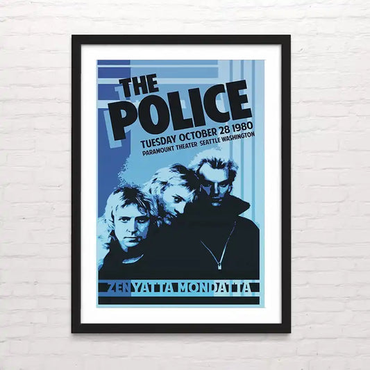 Póster de The Police - Zenyattà Mondatta – ilustración en alta calidad. Posterinc.cl