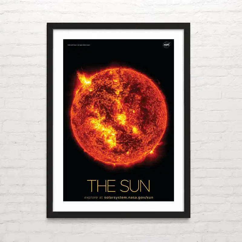 Póster del Sol – diseño astronómico impreso con gran detalle. Posterinc.cl