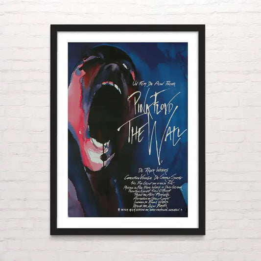 Póster rock psicodélico - Pink Floyd - The wall – colores intensos y estilo vintage